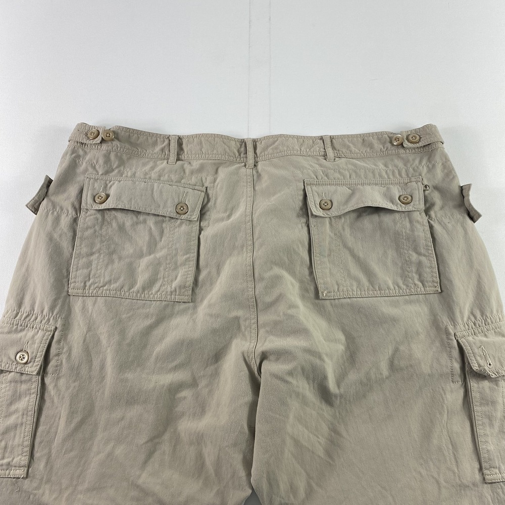 Clothing Arts Pants Mens 42x32 Khaki Nylon Cargo Hiking Pickpocket Proof Outdoor - Picture 14 of 16